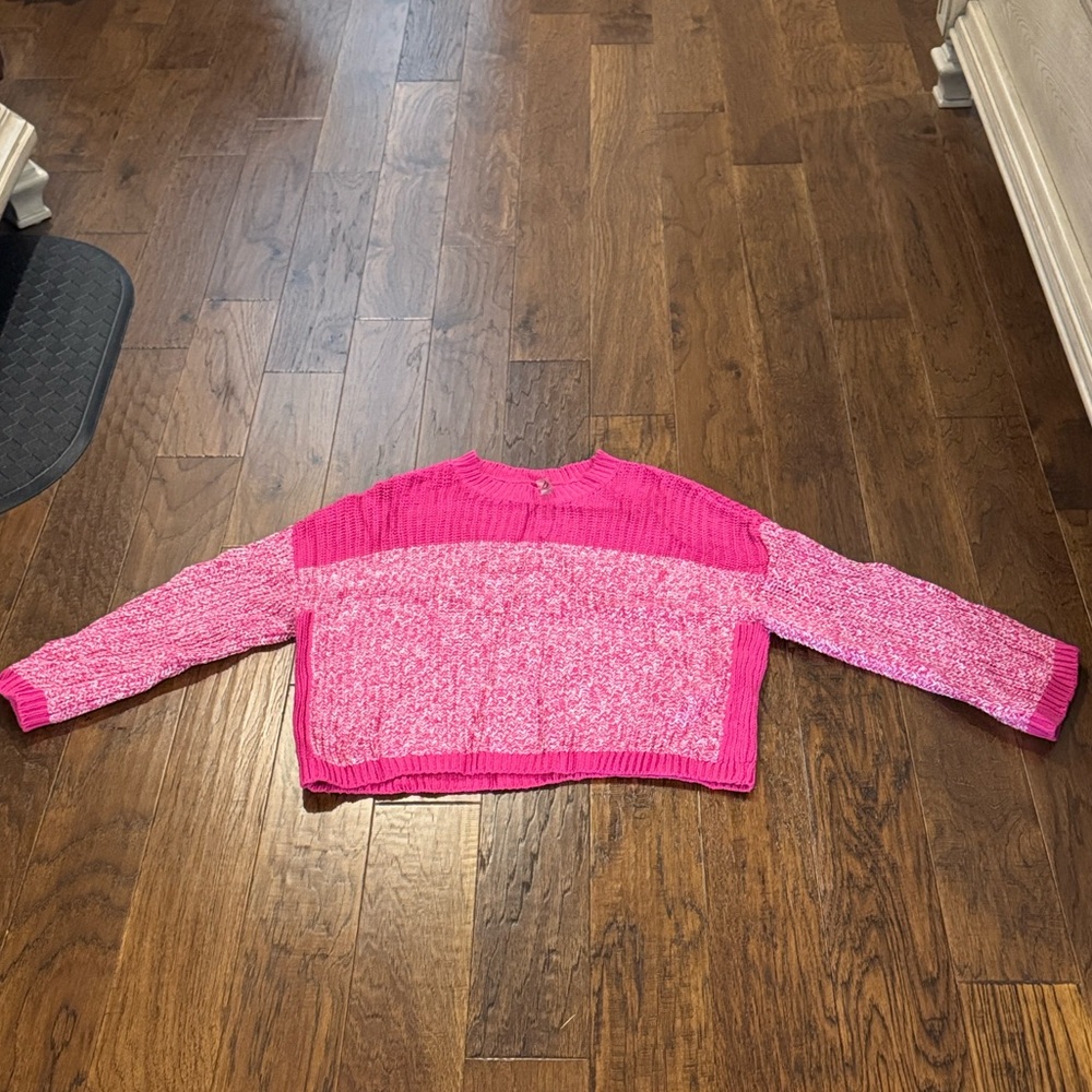 Chic Lou & Grey Pink Crew Neck Sweater
